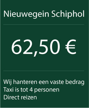 taxi nieuwegein schiphol